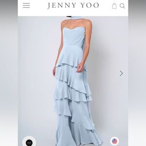 Jenny yoo blue dress size 8